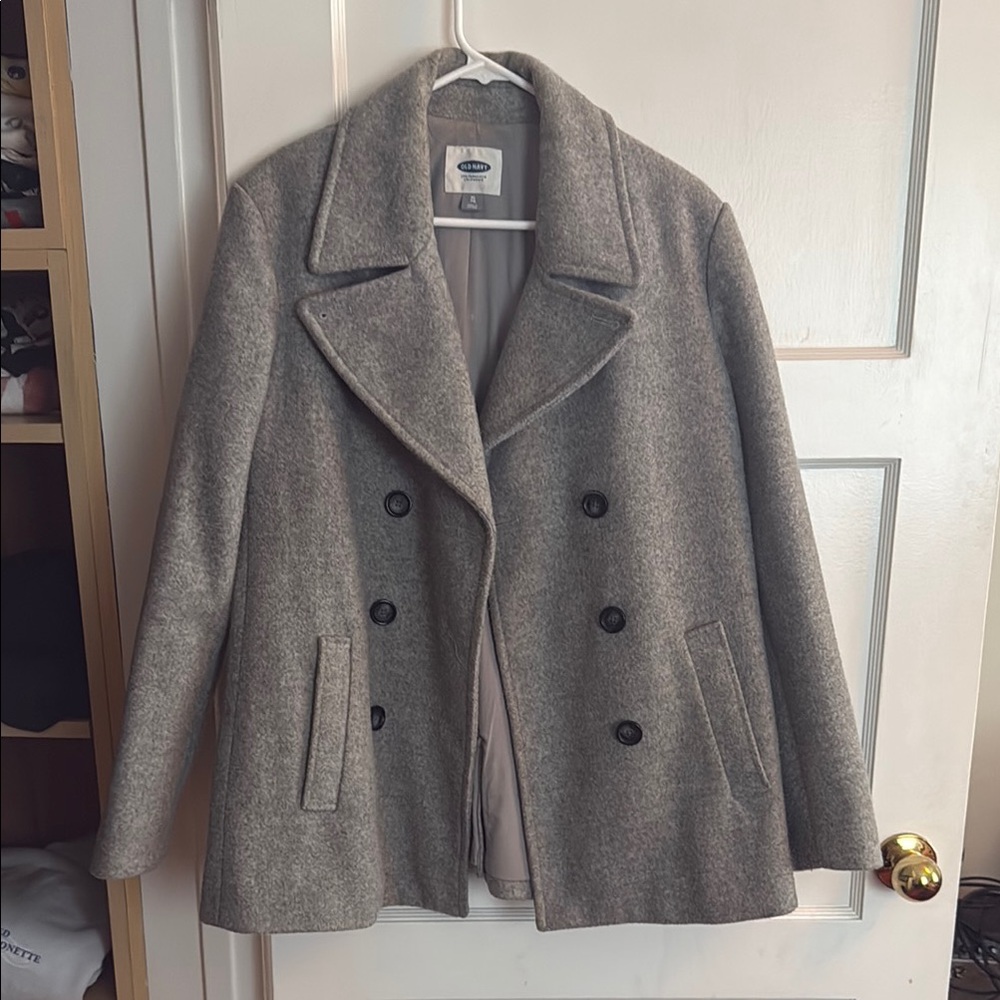 Old Navy Heather Gray Peacoat